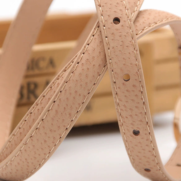 Women's Thin Belt Fashion Belt Women's 14 Wide Imitation Pigskin Decorative Pants With Black Student Belt Wholesale