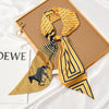 Women's Thin Long Narrow Polyester Printed Decorative Scarf Elegant All Match Fashion Neck Scarf For Spring Summer