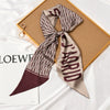 Women's Thin Long Narrow Polyester Printed Decorative Scarf Elegant All Match Fashion Neck Scarf For Spring Summer