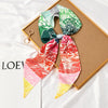 Women's Thin Long Narrow Polyester Printed Decorative Scarf Elegant All Match Fashion Neck Scarf For Spring Summer