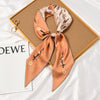 Women's Thin Long Narrow Polyester Printed Decorative Scarf Elegant All Match Fashion Neck Scarf For Spring Summer