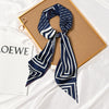 Women's Thin Long Narrow Polyester Printed Decorative Scarf Elegant All Match Fashion Neck Scarf For Spring Summer