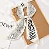 Women's Thin Long Narrow Polyester Printed Decorative Scarf Elegant All Match Fashion Neck Scarf For Spring Summer