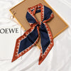 Women's Thin Long Narrow Polyester Printed Decorative Scarf Elegant All Match Fashion Neck Scarf For Spring Summer