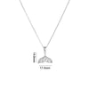 Women's Titanium Steel And Copper Fishtail Zircon Pendant Necklace With Mixed Gem Inlay And Electroplating Ochain Style Simple Design
