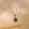 Women's Titanium Steel And Copper Necklace With Geometric And Heart Flower Bow Shapes Electroplated