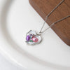 Women's Titanium Steel And Copper Necklace With Three Dimensional Rose Design And Electroplating Treatment