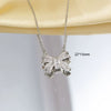 Women's Titanium Steel And Copper O Word Chain Necklace With Electroplating Simple Style Pendant Jewelry