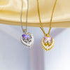 Women's Titanium Steel And Copper O Word Chain Necklace With Electroplating Simple Style Pendant Jewelry