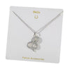 Women's Titanium Steel And Copper Pendant Necklace With Animal Zodiac Heart Shape Geometric Dripping Oil Design O Word Chain