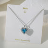 Women's Titanium Steel And Copper Pendant Necklace With Animal Zodiac Heart Shape Geometric Dripping Oil Design O Word Chain