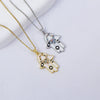 Women's Titanium Steel And Copper Pendant Necklace With Electroplating And Casual Style