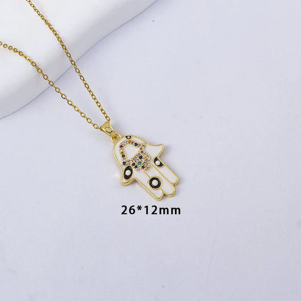 Women's Titanium Steel And Copper Pendant Necklace With Electroplating And Casual Style