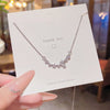 Women's Titanium Steel And Copper Star Shape Geometric Style Cross Chain Necklace With Electroplating