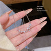 Women's Titanium Steel And Copper Star Shape Geometric Style Cross Chain Necklace With Electroplating