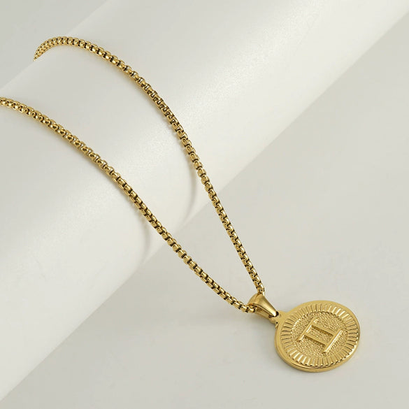 Women's 316L Stainless Steel And 316L Stainless Steel Constellation Necklace With Electroplating And Square Pearl Chain