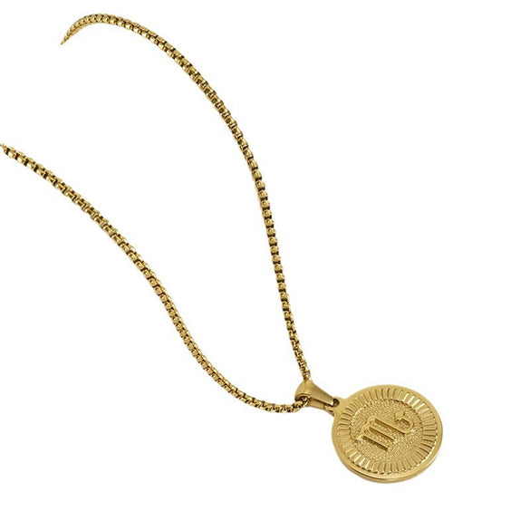 Women's 316L Stainless Steel And 316L Stainless Steel Constellation Necklace With Electroplating And Square Pearl Chain