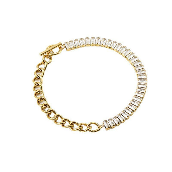 Women's Titanium Steel And Stainless Steel Electroplated Ochain Necklace Jewelry
