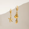Women's Titanium Steel And Stainless Steel Geometric Earrings With Electroplating Light Luxury And Highend Sense