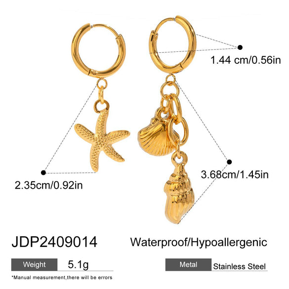 Women's Titanium Steel And Stainless Steel Geometric Earrings With Electroplating Light Luxury And Highend Sense