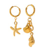 Women's Titanium Steel And Stainless Steel Geometric Earrings With Electroplating Light Luxury And Highend Sense