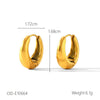 Women's Titanium Steel And Stainless Steel Geometric Heart Flower Drop Shape Star Ins Style Gold And Silver Twocolor 18K Gold Plated Vacuum Electroplated Earrings
