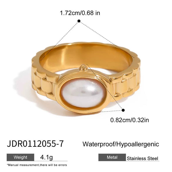 Women's Titanium Steel And Stainless Steel Geometric Ring Jewelry With Electroplating Design
