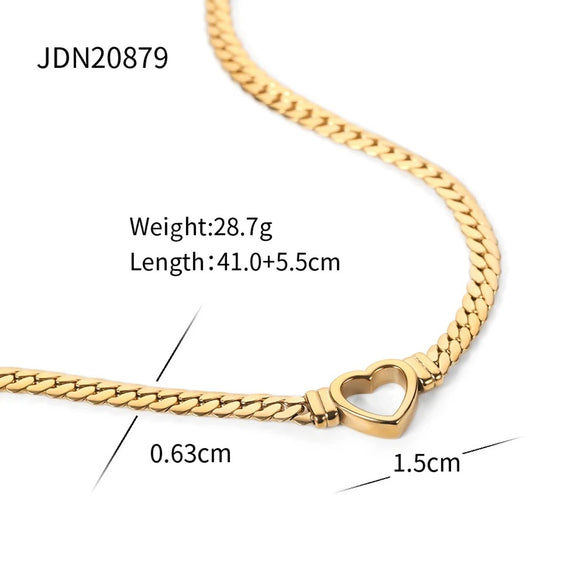 Women's Titanium Steel And Stainless Steel Necklace With Electroplating Jewelry