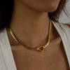 Women's Titanium Steel And Stainless Steel Necklace With Electroplating Jewelry