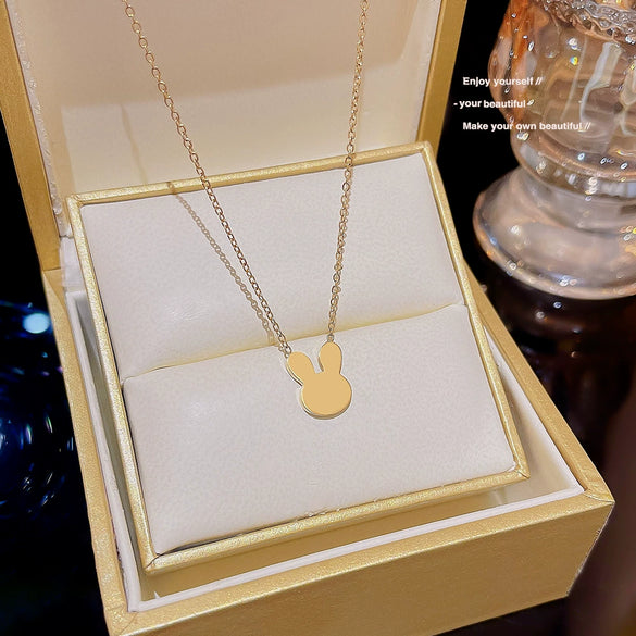 Women's Titanium Steel Animals Zodiac Light Luxury Electroplating Clavicle Chain Necklace