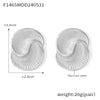 Women's 316L Stainless Steel Asymmetric Water Drop Shape Geometric Design Electroplated Earrings