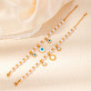 Women's Titanium Steel Bracelet 18K Goldplated With Natural Freshwater Pearl Geometric Heart Shape Flower Design