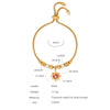 Women's 316L Stainless Steel Bracelet With Retro Personality Exaggerated Eyes Pendant And Geometric Style Electroplated