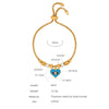 Women's 316L Stainless Steel Bracelet With Retro Personality Exaggerated Eyes Pendant And Geometric Style Electroplated