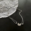 Women's Titanium Steel Butterfly Light Luxury Geometric Polished Bracelet