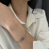 Women's Titanium Steel Butterfly Light Luxury Geometric Polished Bracelet