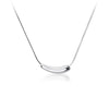 Women's Titanium Steel Clavicle Necklace With Geometric Design And Real Gold Plating In Furnace