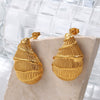 Women's 316L Stainless Steel Conch Earrings With Electroplating Fashion Style