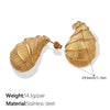 Women's 316L Stainless Steel Conch Earrings With Electroplating Fashion Style