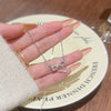 Women's Titanium Steel Copper Microinlaid Zircon Ginkgo Leaf Pendant Necklace With Diamond Design