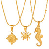 Women's Titanium Steel Crayfish Crab Zodiac Pendant Necklace With Geometric Pattern And Electroplating Treatment Twist Chain