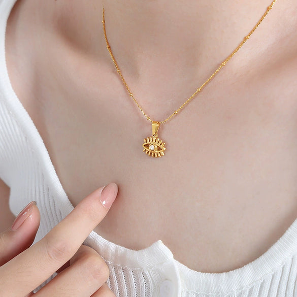 Women's Titanium Steel Crayfish Crab Zodiac Pendant Necklace With Geometric Pattern And Electroplating Treatment Twist Chain