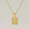 Women's 316L Stainless Steel Cross Chain Necklace With Hollow Letter Pendant