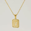 Women's 316L Stainless Steel Cross Chain Necklace With Hollow Letter Pendant