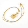 Women's 316L Stainless Steel Cross Chain Necklace With Hollow Letter Pendant