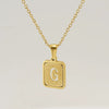 Women's 316L Stainless Steel Cross Chain Necklace With Hollow Letter Pendant