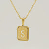 Women's 316L Stainless Steel Cross Chain Necklace With Hollow Letter Pendant