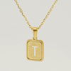 Women's 316L Stainless Steel Cross Chain Necklace With Hollow Letter Pendant