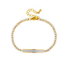 Women's Titanium Steel Diamond Rhinestone Chain Bracelet Light Luxury And Elegant Design
