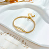 Women's Titanium Steel Diamond Rhinestone Chain Bracelet Light Luxury And Elegant Design